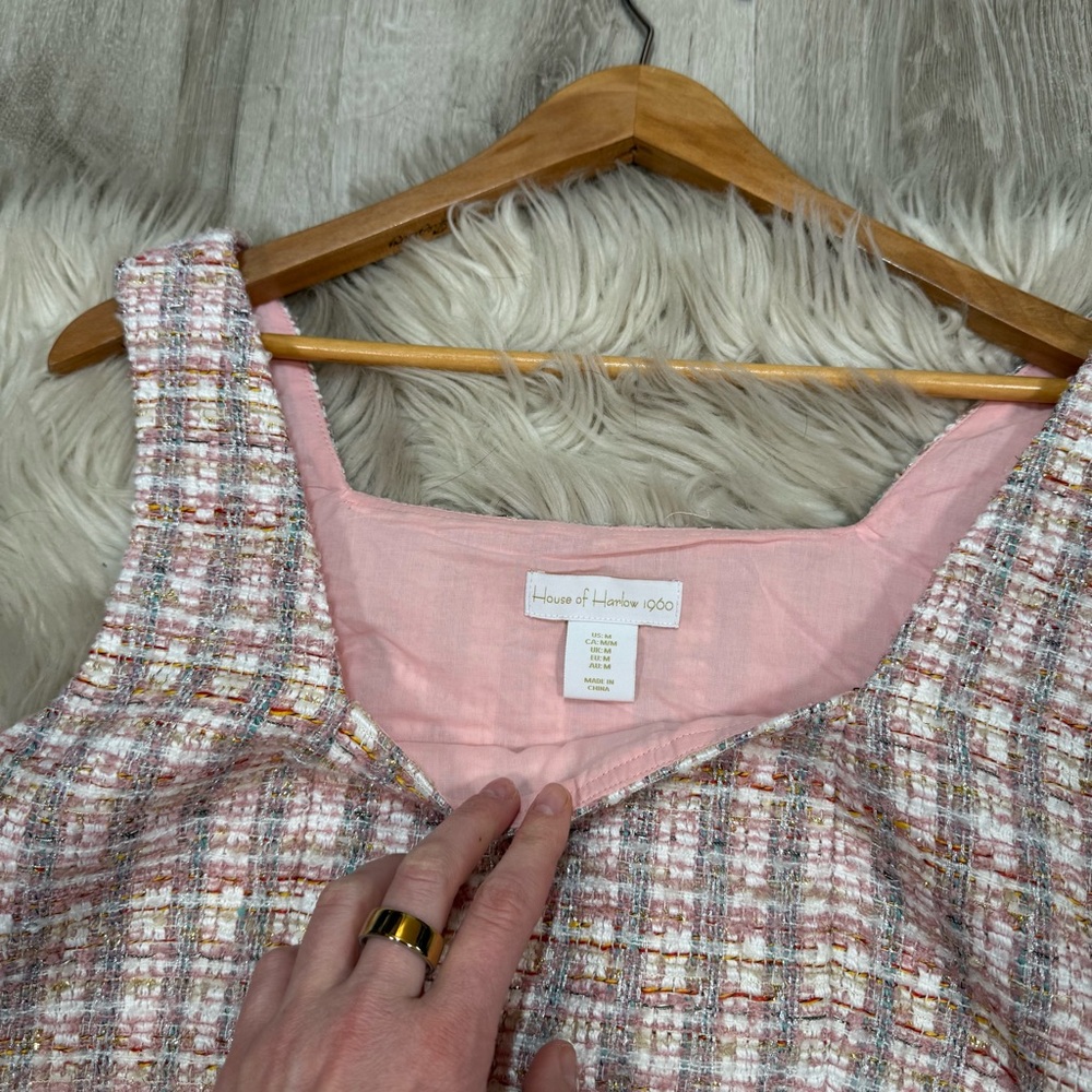 House of Harlow‎ Pixie Dust Tweed Skirt and Top Set - Picture 4 of 8